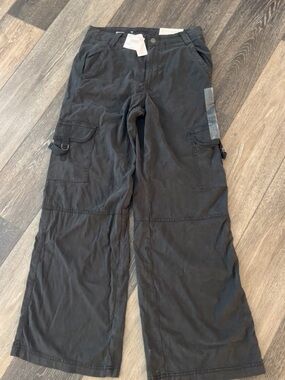 American Eagle Outfitters Black Straight Leg Cargo Pants